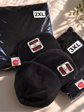 OTTO Black Performance Jacket & Black Caps Set